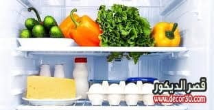 ترتيب الخضار في الثلاجة