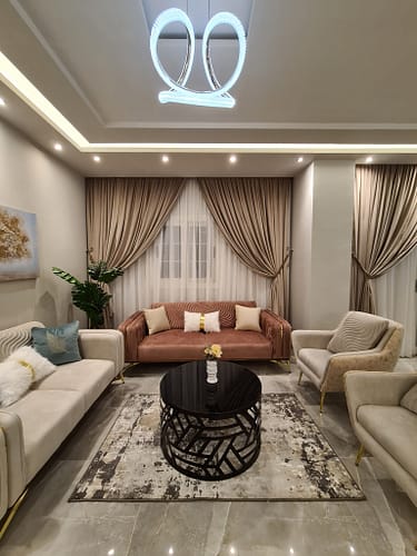 ستائر صالونات بسيطة 2024