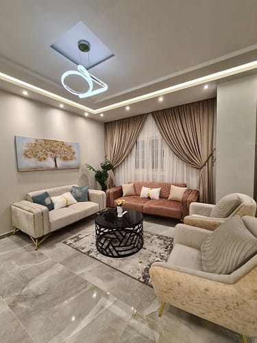 ستائر صالونات بسيطة