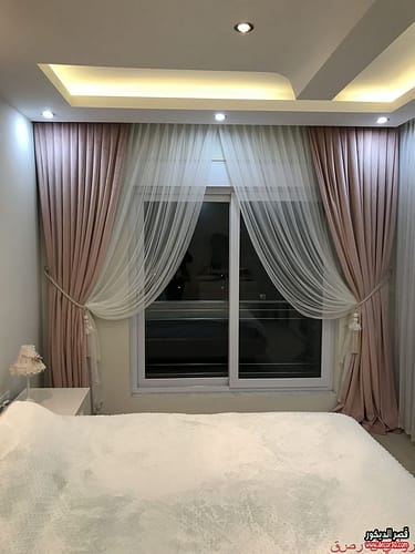 موديل ستائر غرف نوم ناعمة