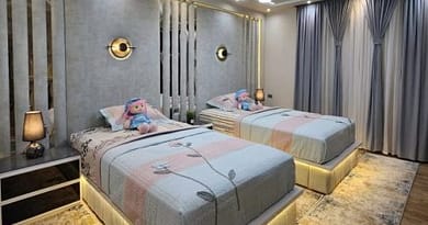 غرف نوم اطفال بسريرين