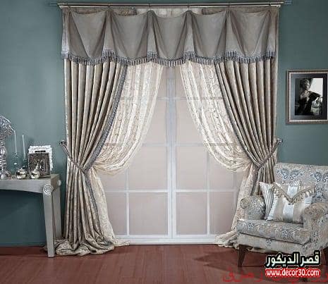 ستائر صالونات بسيطة