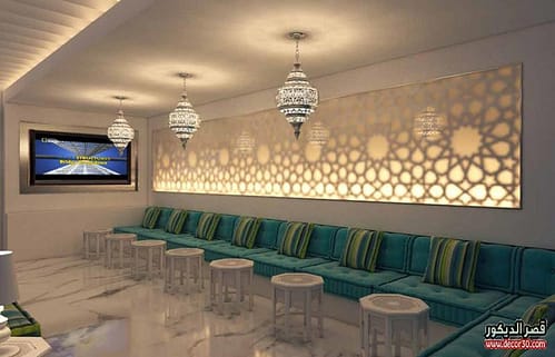 ديكورات جبس مغربي للمجالس كبيرة