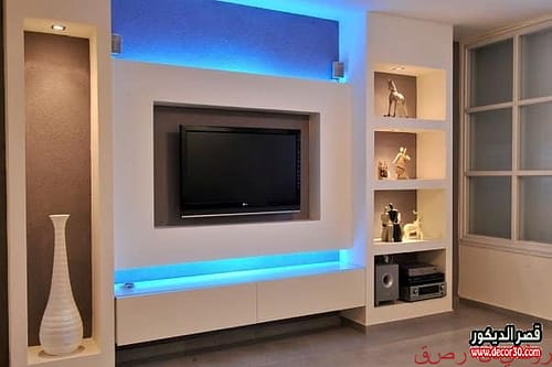 ديكور شاشه التلفزيون