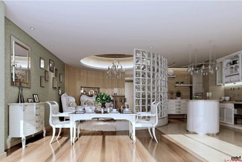اجمل تصميم مطبخ مفتوح على الصالة روعة يجنن 2023