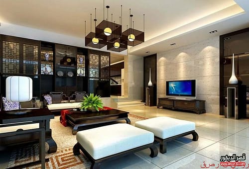 ديكور صالة صغيرة مفتوحة