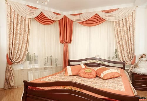 احدث ستائر غرف نوم ناعمة