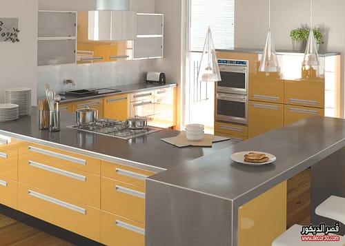 تصميمات مطابخ اكريليك