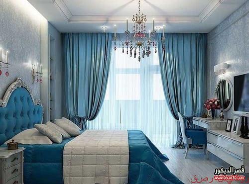 ستائر غرف النوم شيفون