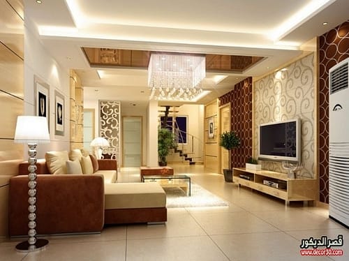 صور ديكورات اسقف جبس ريسبشن