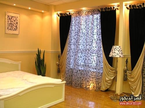 ستائر غرف نوم بسيطة
