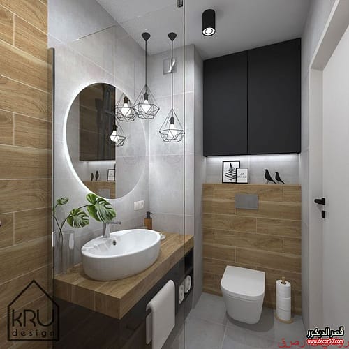 ديكور حمامات صغيرة جدا وبسيطة 2025