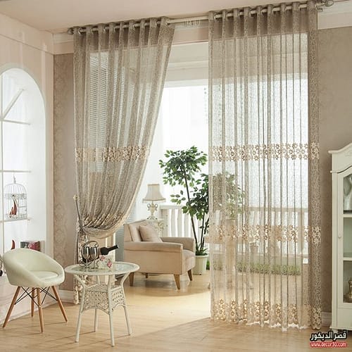 ستائر شيفون بتصميمات جديدة عالمية