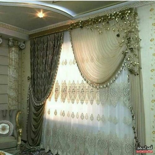ستائر شيفون للصالونات
