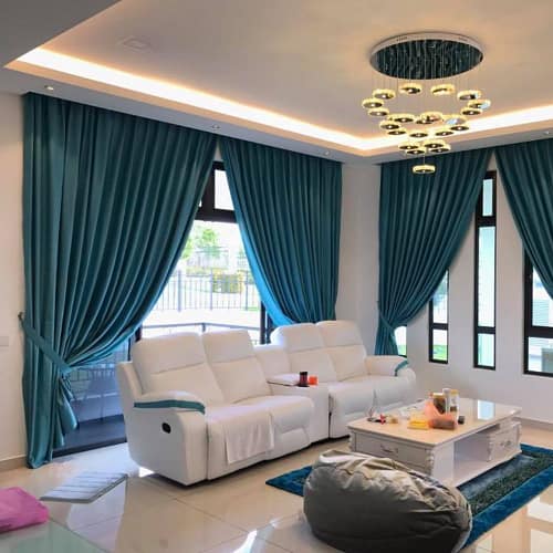 ستائر صالونات بسيطة