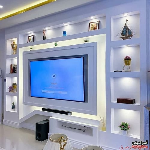 ديكورات تلفزيون جبس بورد