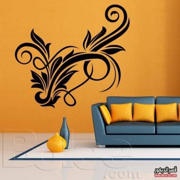 اشكال دهانات حوائط غرف كتالوج