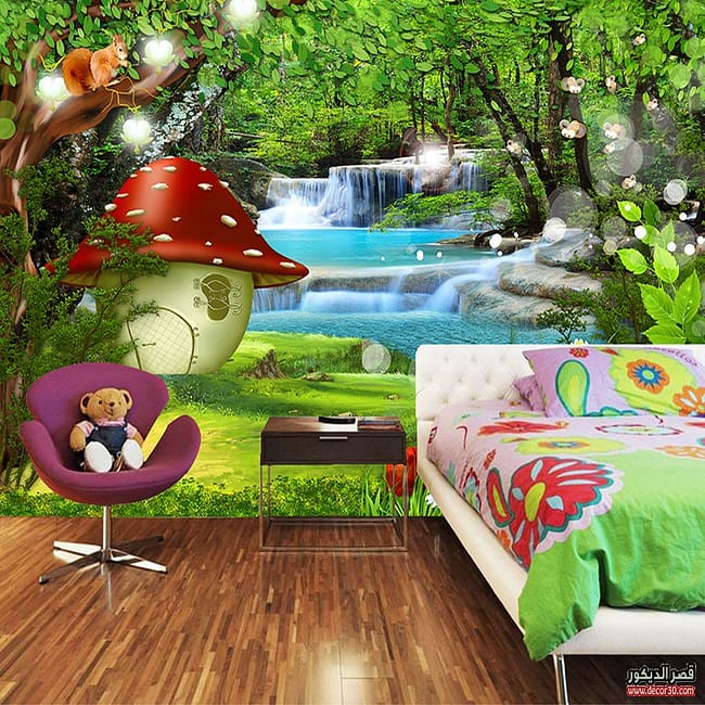 تصميمات ورق جدران ثلاثي الابعاد حديثة