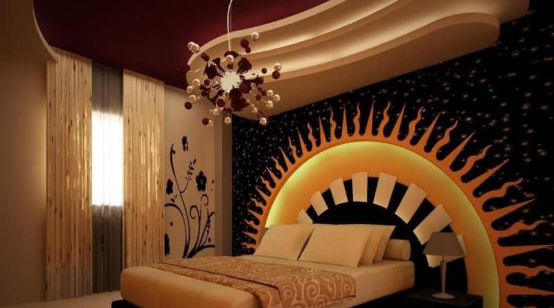 تصميم جبس بورد غرف نوم رومانسية